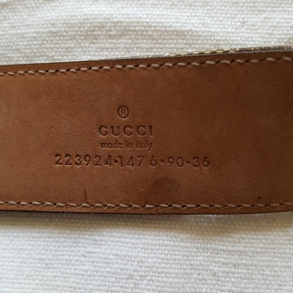 GUCCI AUTHENTIC VINTAGE GUCCI MONOGRAM BELT